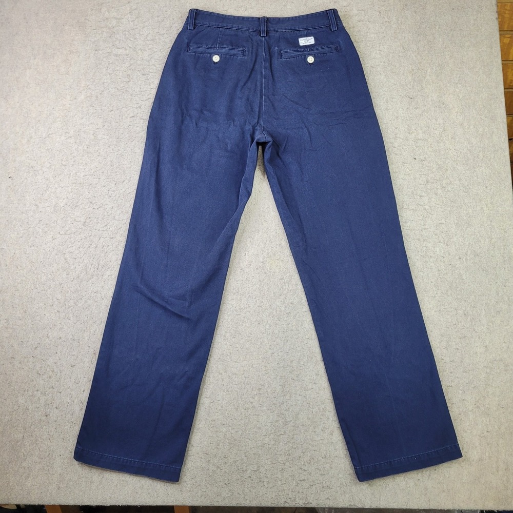 Vineyard Vines Club Chino Pants Mens 30x32 Blue Flat Front Whale Preppy - Picture 4 of 10